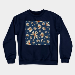 Daisy flower pattern Crewneck Sweatshirt